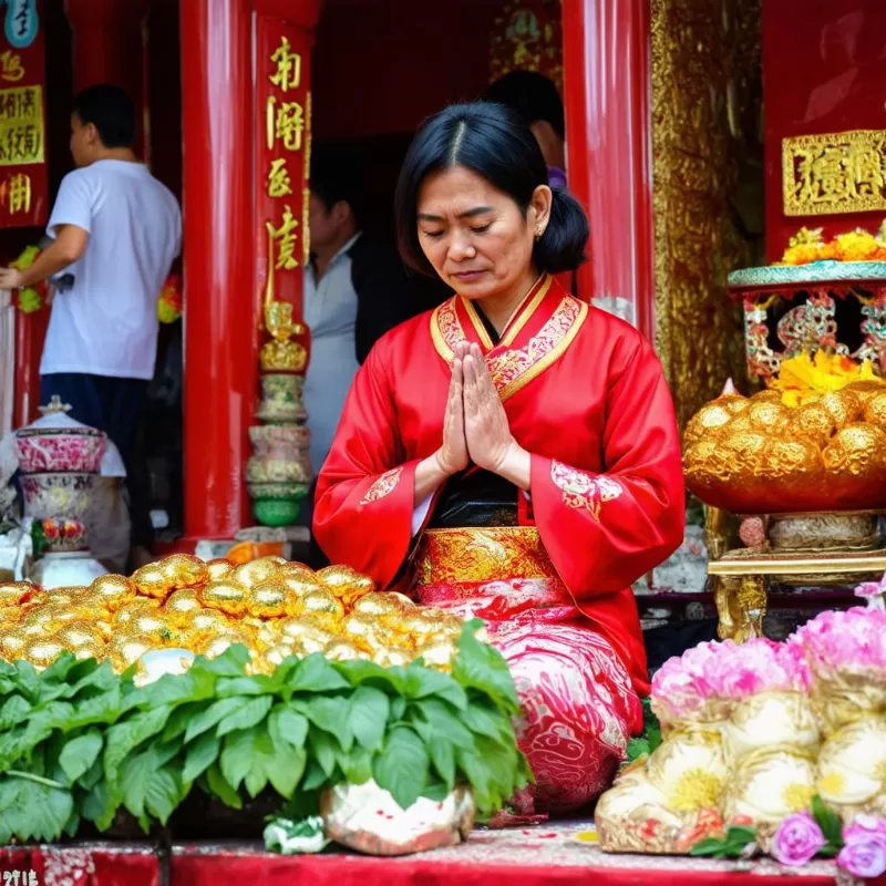 Cầu tài lộc Bà Chúa Kho